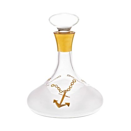 Karaffe mit Verschluss gold/Anker