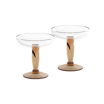 Eiscremeglas Venezia 2er-Set "Amore Vero" (16cm) rosa