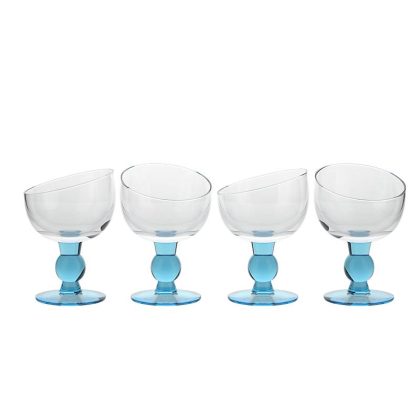 Eiscremeglas Vienna 4er-Set Amore Vero 14cm blau