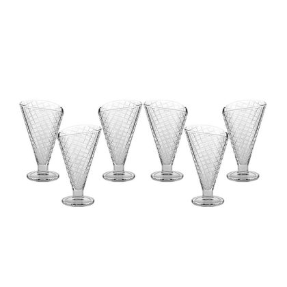 Eiscremeglas Waffeltüte 6er-Set Bambini
