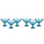 Eiscremeglas Seerose 6er-Set Colori Vero 11cm blau