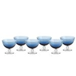 Eisschale Eisbecher Dessertschale 6er-Set blau Piccolo Colori 280ml Gelato