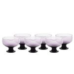 Eiscremeglas Eisbecher Desserschale lila Puro Colori 6er-Set 320ml Gelato