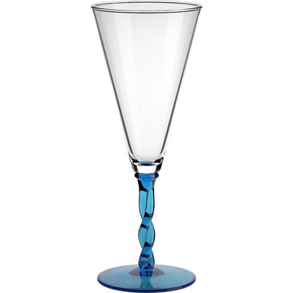 Eiscremeglas Toscana Amore Vero 30cm hellblau