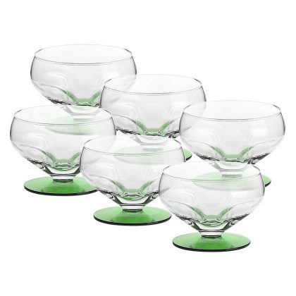 Eiscremeglas Liguria 6er-Set grün ''Bambini''