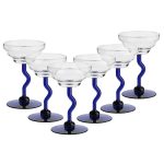Eiscremeglas 6er-Set Molise Bambini 20cm blau