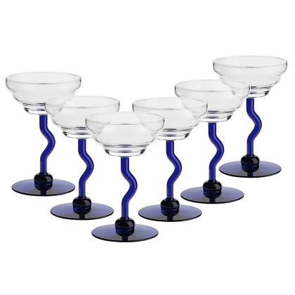 Eiscremeglas 6er-Set Molise Bambini 20cm blau