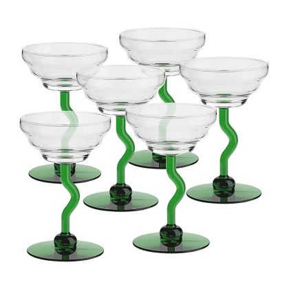 Eiscremeglas 6er-Set Molise Bambini 20cm grün