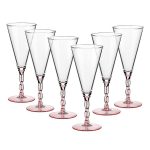 Eiscremeglas 6er-Set Toscana Amore Vero 30cm rosa