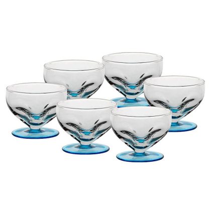 Eiscremeglas Liguria 6er-Set aqua ''Bambini'' (8