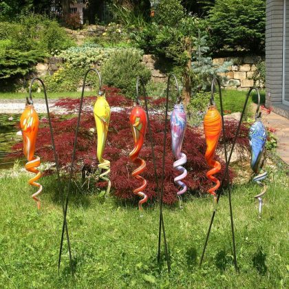 Hängespirale Gartenflair inkl Stab 40cm gelb