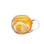 Glastasse Yellow Queen 12cm