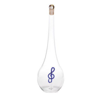 Geschenkflasche Notenschlüssel Präsent 500ml leer
