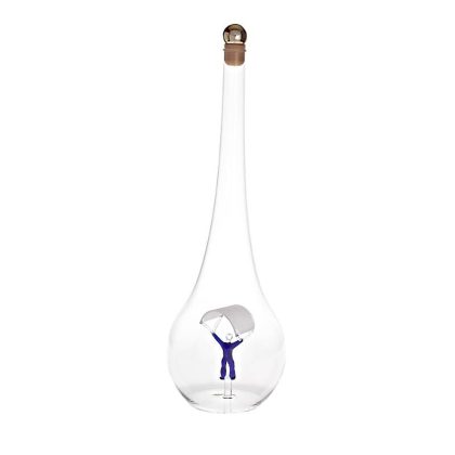 Geschenkflasche Fallschirmspringer Präsent 500ml leer