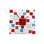 Wanduhr Quadro "Clockworld" (25x25cm)