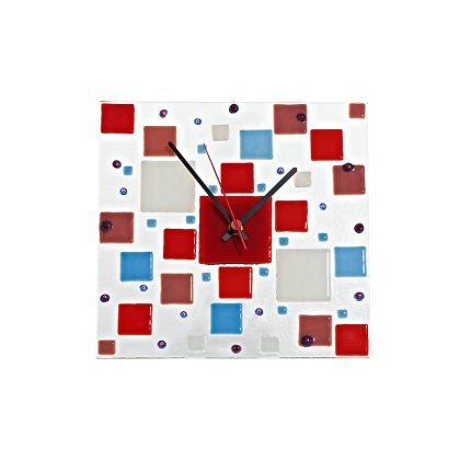 Wanduhr Quadro "Clockworld" (25x25cm)