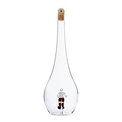 Geschenkflasche Fußballspieler Präsent 500ml leer