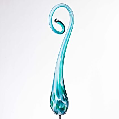 Gartenfigur Bogen Gartenflair 45cm mit Stab hellgrün