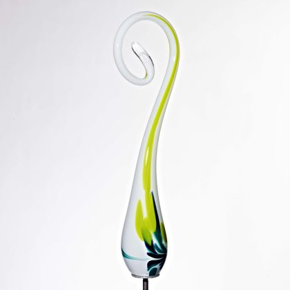 Gartenfigur Bogen Gartenflair 45cm mit Stab mint