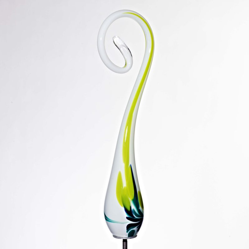 Gartenfigur Bogen Gartenflair 45cm mit Stab mint