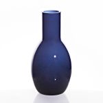 Flaschenvase Shine 15cm blau