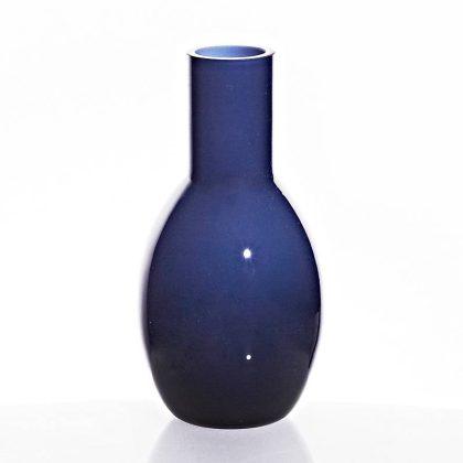 Flaschenvase Shine 15cm blau
