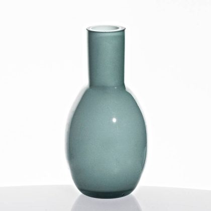 Flaschenvase Shine 15cm grau
