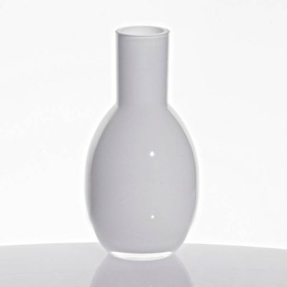 Flaschenvase Shine 15cm weiß