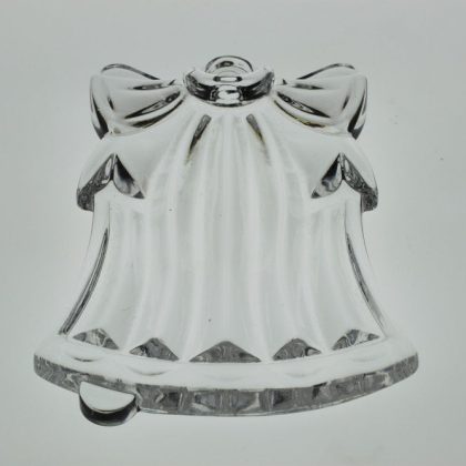 Glasanhänger Baumschmuck Glocke klar Bleikristall 8