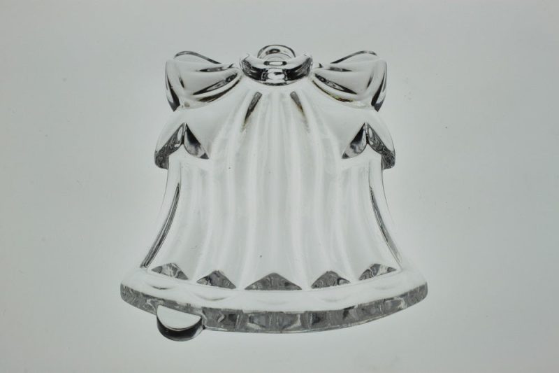 Glasanhänger Baumschmuck Glocke klar Bleikristall 8