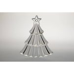 Glasanhänger Baumschmuck Tannenbaum klar Bleikristall 8 cm