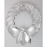 Glasanhänger Baumschmuck Kranz klar Bleikristall 7
