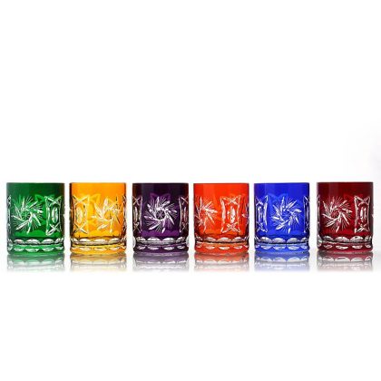 Whiskyglas Schleuderstern 280ml blau
