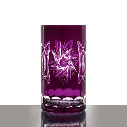 Longdrinkglas Schleuderstern 340ml violett