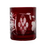 Whiskyglas Whiskybecher Trinkbecher Handgeschliffen Kristallglas Traube 280ml