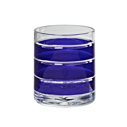 Whiskyglas Whiskybecher Trinkbecher Handgeschliffen Violett Kristall Glas 280 ml