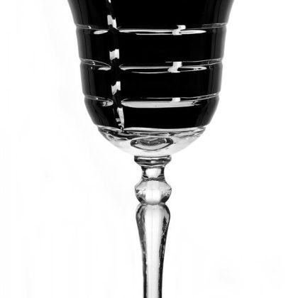 Weinglas Weinkelch Handgeschliffen Violett Kristall Glas 240 ml
