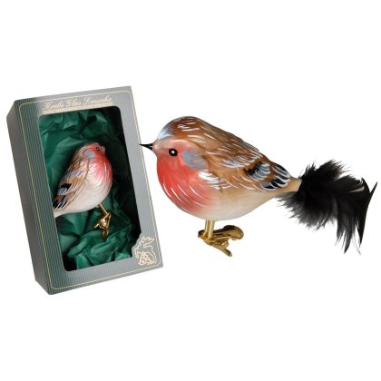 Baumkugel Vogel Rotkelchen 13cm