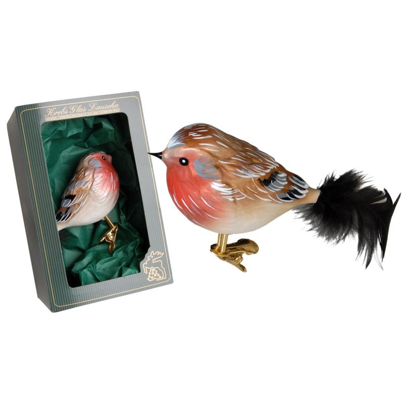 Baumkugel Vogel Rotkelchen 13cm