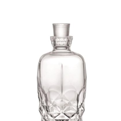 Karaffe Dekanter mit Stopfen Whisky Brandy Alkemist 1000 ml Glas transparent