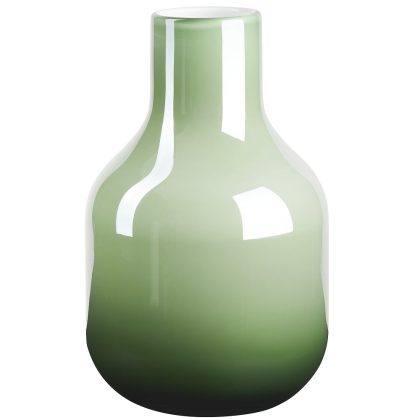 Flaschenvase Glasvase Perlmuttglanz Pastell Grün 26