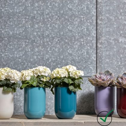 Glasvase Blumengefäß Tischdekoration Emilia H 20 cm Rot