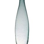 Glasvase Flaschenvase Dekovase Blütenvase Belly Aquablau 40 cm