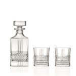 Karaffe mit 2 Whiskygläsern Brillante 3-tlg.