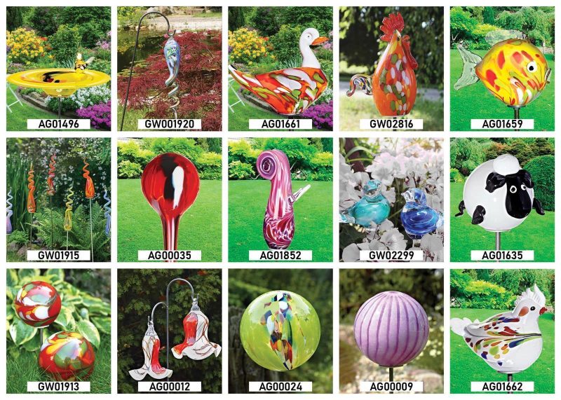 Trompetenblüte hängend klein Gartenflair 18cm mit Stab